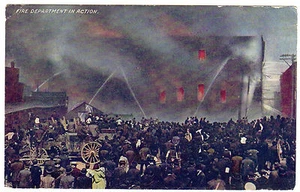 FIRE DEPARTMENT IN ACTION Burning Building 1911 Morris to New Orleans LA Photo - Picture 1 of 2