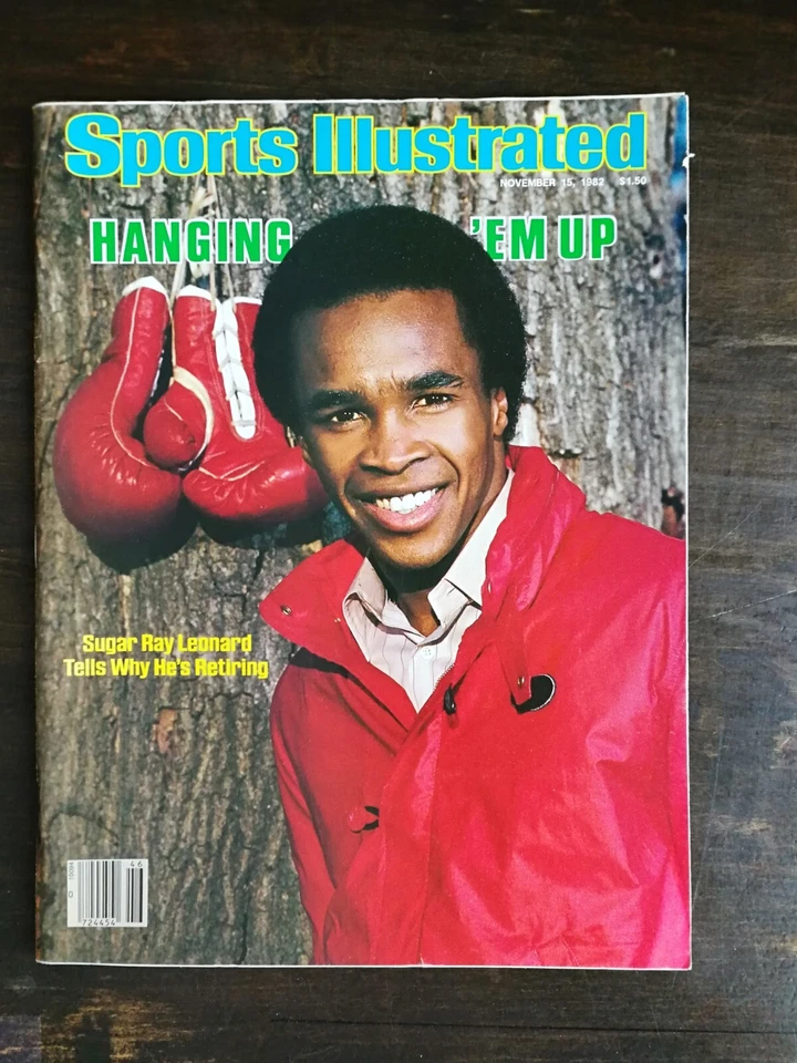 Sports Illustrated 15 de novembro de 1982 Sugar Ray Leonard banca de jornal sem etiqueta 124 - Imagem 1 de 1