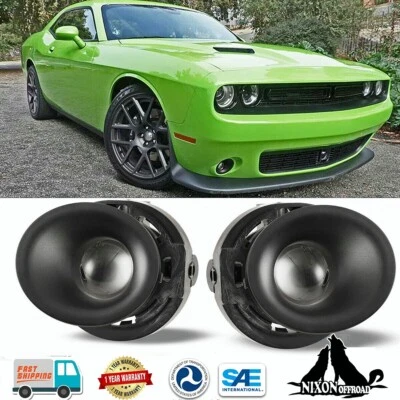 For 2015-2022 Dodge Challenger Front Bumper Fog Lights w/Wiring Switch Kits Pair - Image 1 of 4