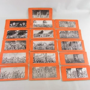 Lot of 16 Bavarian  STEREOVIEW cards religious - Picture 1 of 9