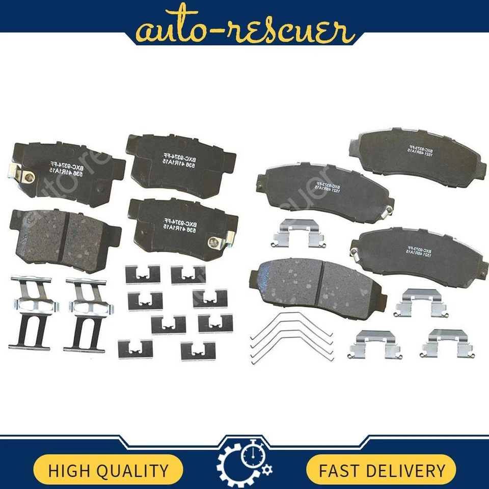 Juego de pastillas de freno de disco delanteras traseras STOP BY BENDIX 2x para Acura RDX 2007 a 2012 Foto 1 de 3