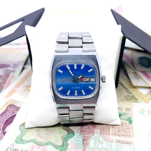 ๐ Raro orologio da polso sovietico Blue Slava Tank URSS 2427 automatico ๐ - Foto 1 di 14