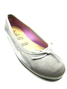SCARPA DA BAMBINA BALLERINA 33 IN RASO SOTTOPIEDE IN PELLE NUOVO MADE IN ITALY - Foto 1 di 5