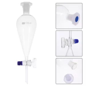 Laboratory Distiller cylindrical separatory funnel Scientific Funnel - Picture 1 of 12