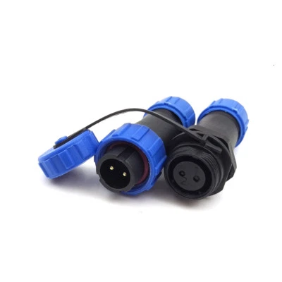 SP13, 2pin Waterproof Connector, Solder Plug Socket, In-line Aviation Power Plug - Image 1 of 4