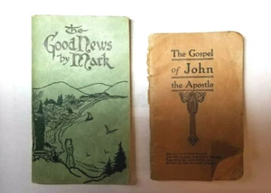 Vintage and Antique Bible hand books made from the gospels of Mark and John - Picture 1 of 11