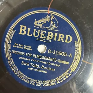 10" 78 RPM-Dick Todd-Orchids For Remembrance/I'm Waiting for Ships That Never Co - Bild 1 von 4