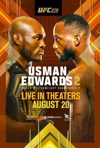 UFC 278 12X17 Promotional FIGHT Usman vs. Edwards 2 Costa vs Rockhold Jose Aldo Cover