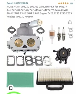 honeyrain carburetor kit For Lawn Mower Models See Attached Pics - Picture 1 of 12