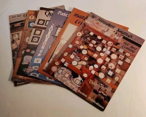 Vintage Lot 6 Counted Cross Stitch Pattern Booklets Miniature Sayings & Thoughts - Picture 1 of 14