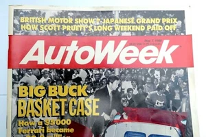 AutoWeek Magazine Nov. 7 1988 Ferrari 250P, 300ZX RX-7 Jaguar XJ 220 Geo Tracker - Picture 1 of 12