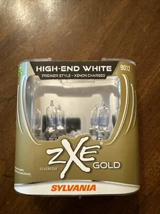 Sylvania Silverstar ZXE Gold 9012 (2) Halogen Lamps High-End White Xenon Charged - Picture 1 of 2