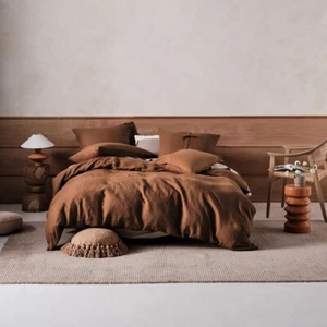Linen House Nimes Cinnamon Doona Quilt Cover Set 5 Sizes - Picture 1 of 11