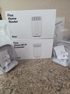 Fios Home Router G3100 And Extender E3200 With Wall Mounts New In Box - Picture 1 of 11