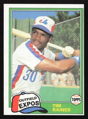 1981 Topps Traded #816 Tim Raines RC Rookie Card Montreal Expos - Image 1 of 2