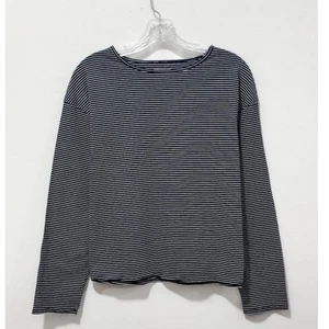 NWT: Mod Ref - Women's Navy Blue & White, Relaxed Fit, Long Sleeve Shirt (Small) - Picture 1 of 3