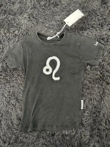 The Laundry Room Horoscope Cut Paste Tee Leo Stitch Baby Tee Black Snow XS NWT - Picture 1 of 5