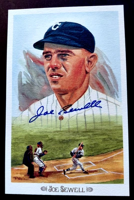 Joe Sewell Hand Signed Baseball Perez-Steele Postcard LE /10000 Celebration - Image 1 of 2