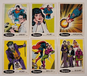 1978 DC COMICS SUPERHELDEN Taystee AUFKLEBER KARTENSET 6/30 Joker SUPERMAN Riddler - Bild 1 von 4