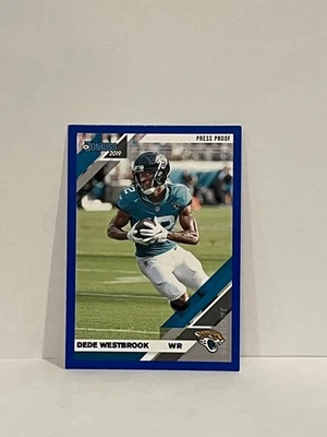 2019 Donruss #123 Dede Westbrook Press Proof Blue - Image 1 of 2