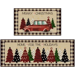 Kitchen Mats for Floor，2 PCS Christmas Kitchen Rugs, Non-Slip Bottom with Chr... - Picture 1 of 7