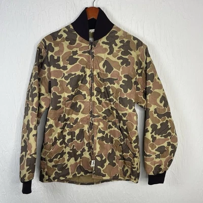 Rare Vintage Vtg Duxbak Bomber Jacket Duck Camo Puffer Mens Medium Hunting USA - Image 1 of 4
