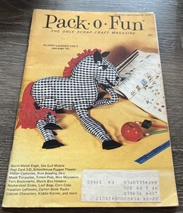 Vtg Pack O Fun Scrap Craft Magazine Aug/Sept 1973 - Picture 1 of 2