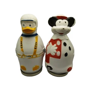 Vtg 1960's NABISCO Mickey Mouse Donald Duck Puppet Cereal Disney COIN BANKS 10"  - Picture 1 of 20