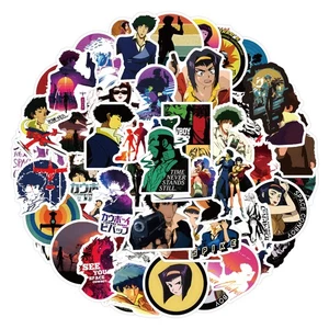 Lot de 50 autocollants Cowboy Bebop pour ordinateur portable/bouteille d'eau/téléphone/guitare - Photo 1 sur 6
