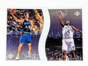 1997-98 Upper Deck Compagni di squadra #T11 Shawn Bradley #T12 Robert Pack Mavericks - Foto 1 di 2
