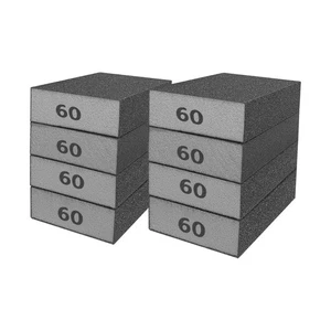 8PCS 60 Grit Wet Dry Sanding Sponges, Sandpaper Brick, Block, Drywall, Wood - Picture 1 of 7