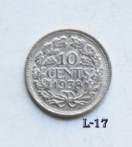 1938,1941 Países Bajos 10 centavos / 1941-25 centavos plata (L-17,18,19) ENVÍO GRATUITO - Imagen 1 de 6