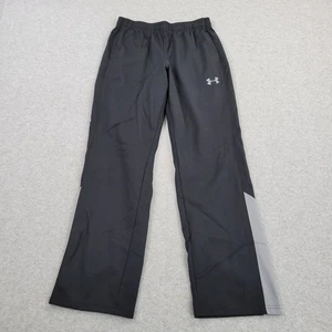 Under Armour Track Pants Boys YXL Black Performance Logo Graphic Activewear - Picture 1 of 9