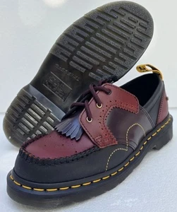 Neu Dr. Martens 1461 verschmolzene Patchworkschuhe schwarz braun Ochsenblut Herren 7 Damen 8 - Bild 1 von 12
