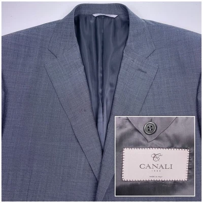 Canali 1934 Suit 2 Piece (42R) (36x27.5) Wool Impeccabile L13290/37 Gray VGUC - Image 1 of 4