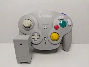 Nintendo Gamecube Wavebird Controller DOL-004 & Receiver DOL-005 OEM Working VGC - Picture 1 of 15