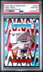 2024 GPK Chrome Series 7 Noel Bowl Drool Raywave PSA 10 Pop 1 - Picture 1 of 3