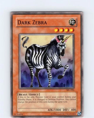 Yu-Gi-Oh TCG Dark Zebra SRL-084 Unlimited Regular Common Card LP-NM - Image 1 of 2