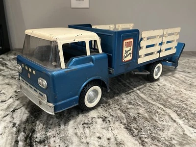 Vtg Nylint Toys Ford Cab Over Rapid Delivery Stake Truck Original Pressed Steel - Image 1 of 4