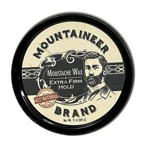 NEW Mountaineer Mustache Wax for Men Natural Plant Based Oils Extra Firm Hold - Picture 1 of 4
