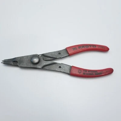 ALICATE PROTO Tools 392 ANEL DE RETENÇÃO 61/2" para anéis de retenção internos fabricado nos EUA - Imagem 1 de 2
