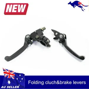 Folding Front Brake and Clutch Lever Set 22mm 7/8" Motorcycle Handlebar - Picture 1 of 12