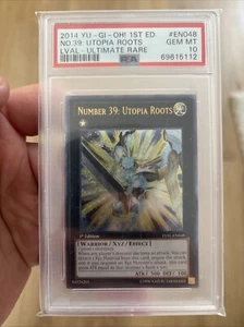 Number 39: Utopia Roots LVAL-EN048 - Ultimate Rare PSA 10- 1st Edition Yugioh - Picture 1 of 2