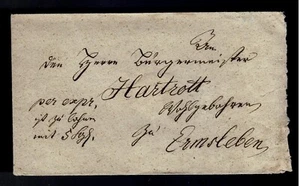 Siegel von Flucke (Rotlack) auf Vorphila Brief Express - Bild 1 von 3