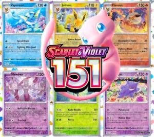 Pokémon Go Scarlet & Violetto 151(( Mew )) Ex Ologramma Promo Rara Reverse