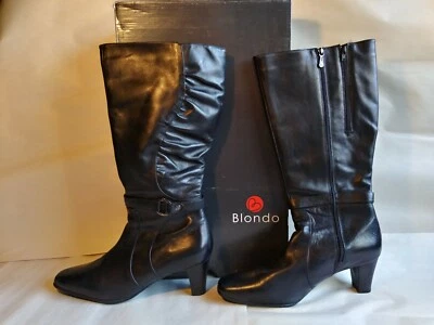 Botas de cuero negras Blondo media pantorrilla para mujer talla 11 M. Impermeables. Ligeramente usado. Foto 1 de 4