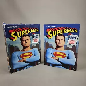 Adventures Of Superman : Season Two DVD 5-Disc Set George Reeves B&W W/ Slip Cov - Picture 1 of 18