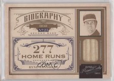 2011 Playoff Prime Cuts Biography Materials /99 Ryne Sandberg #10 HOF