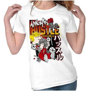 Kanji Dennis The Menace Always On the Hustle Womens Top Junior Graphic Tee - Picture 1 of 7