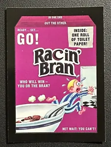 #3 RACIN’ BRAN 2017 Wacky Packages 50th Anniversary Crazy Cereal Stickers card - Picture 1 of 6